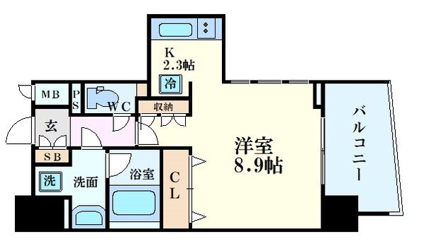 セイワパレス京町堀の物件間取画像